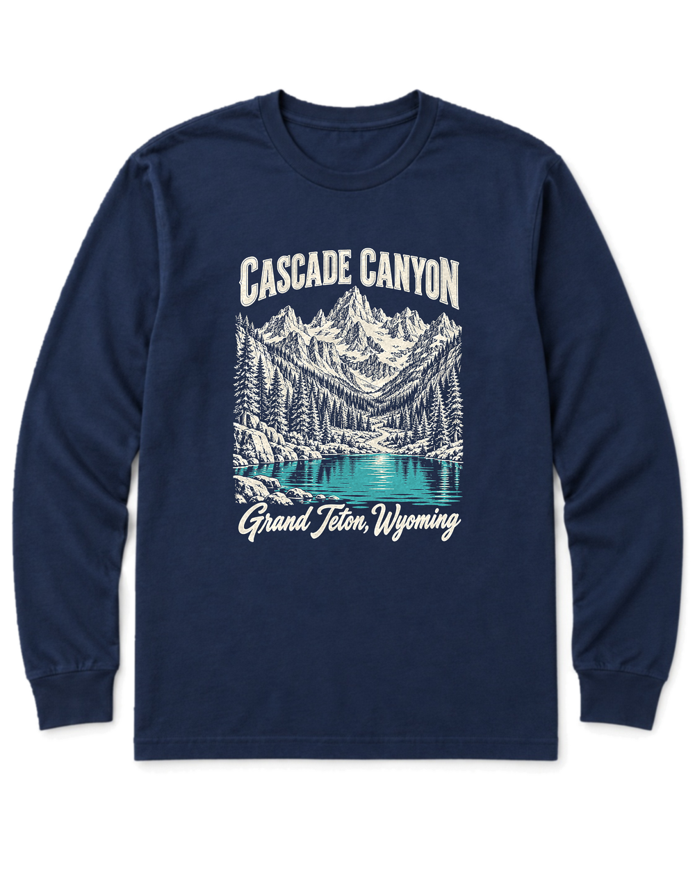 Cascade Canyon Long Sleeve Shirt - Navy