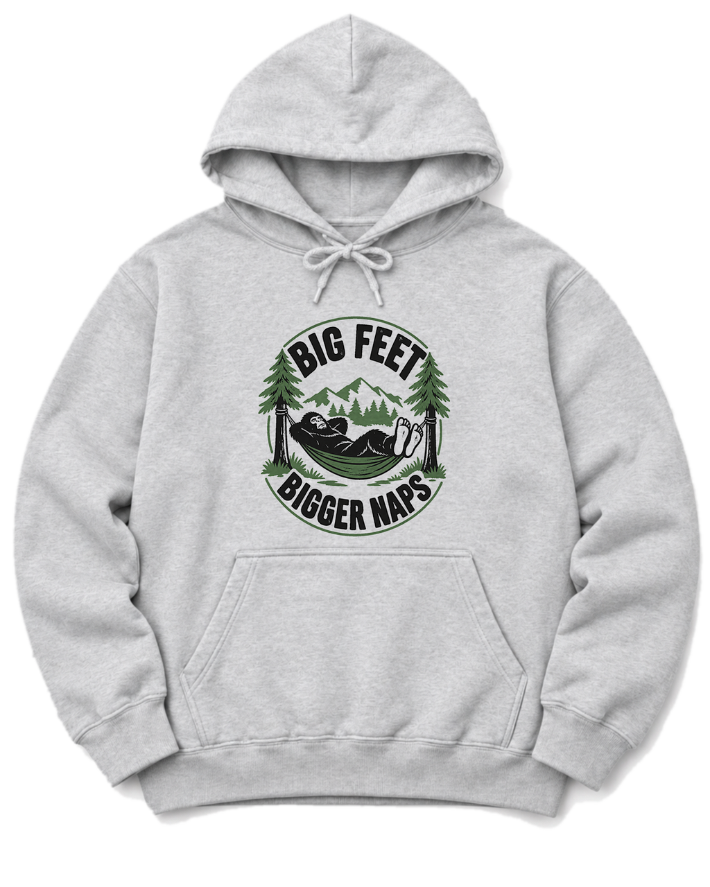 Big Feet, Bigger Naps Hoodie - Ash