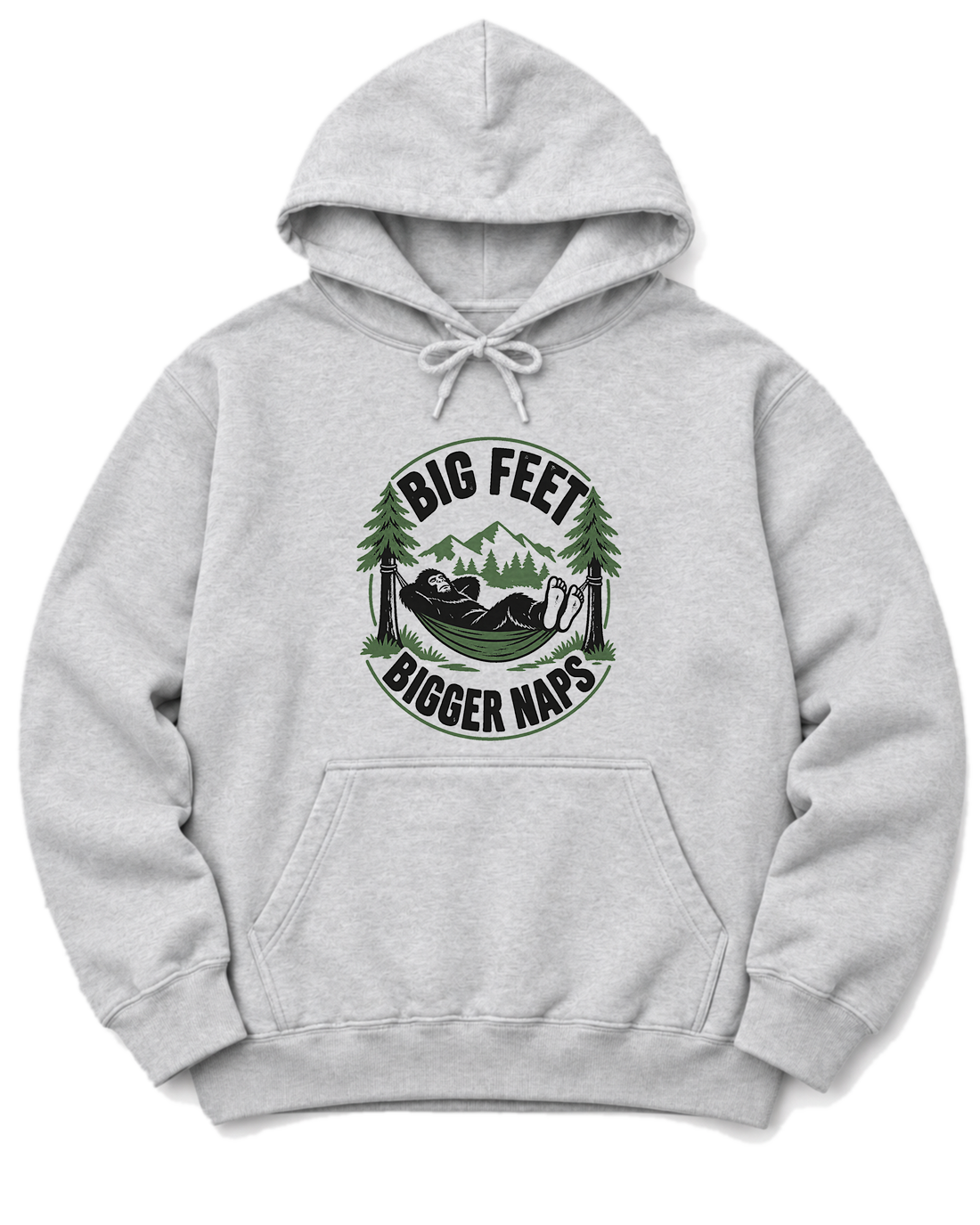 Big Feet, Bigger Naps Hoodie - Ash