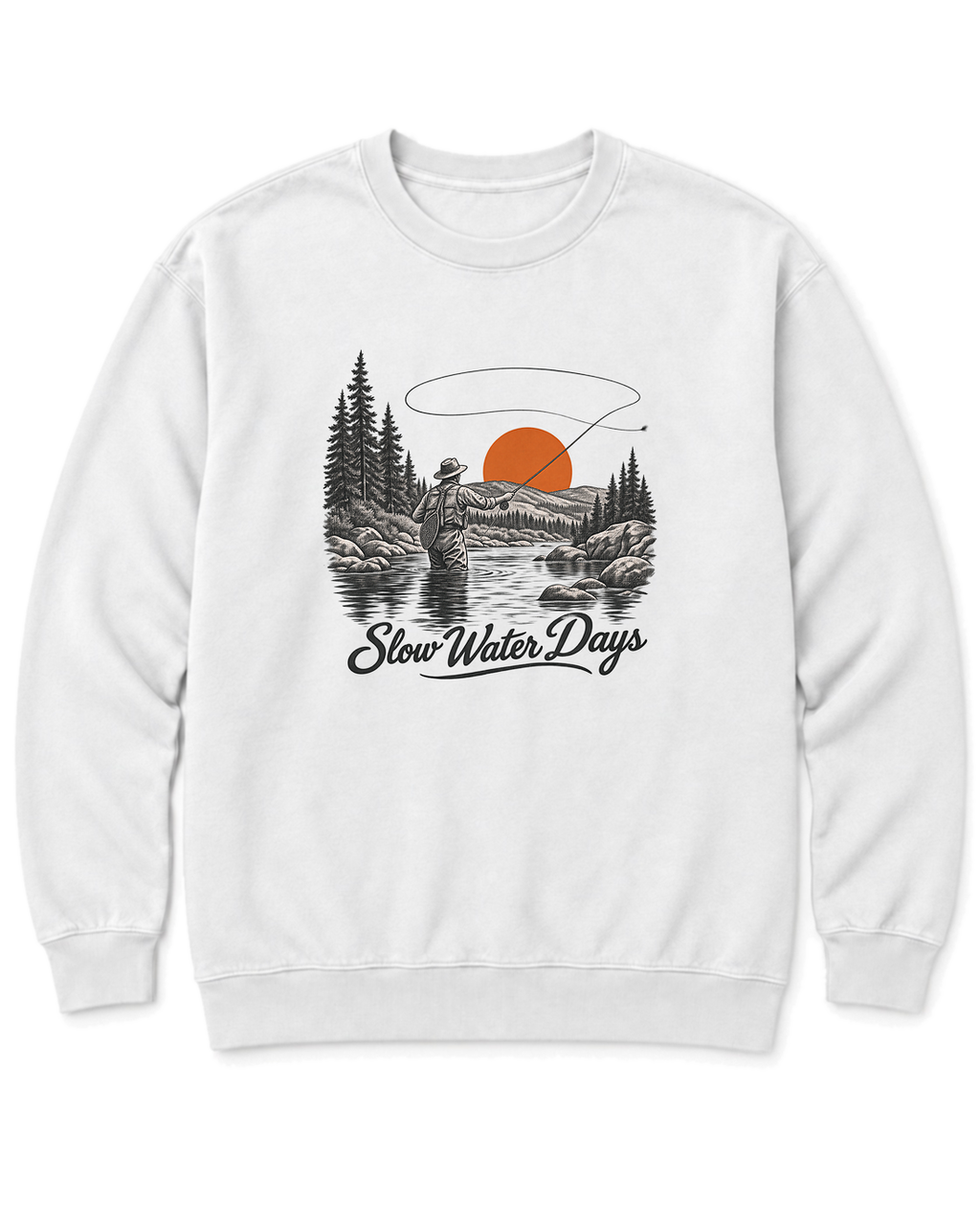 Slow Water Days Sweatshirt - White