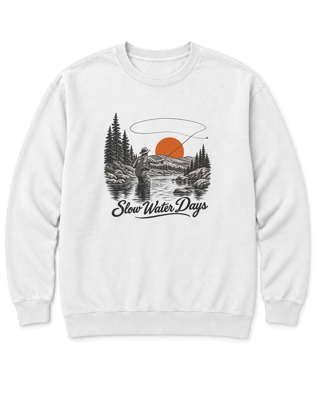 Slow Water Days Sweatshirt - White