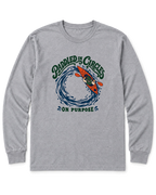 Paddled in Circles Long Sleeve Shirt - Sport Grey