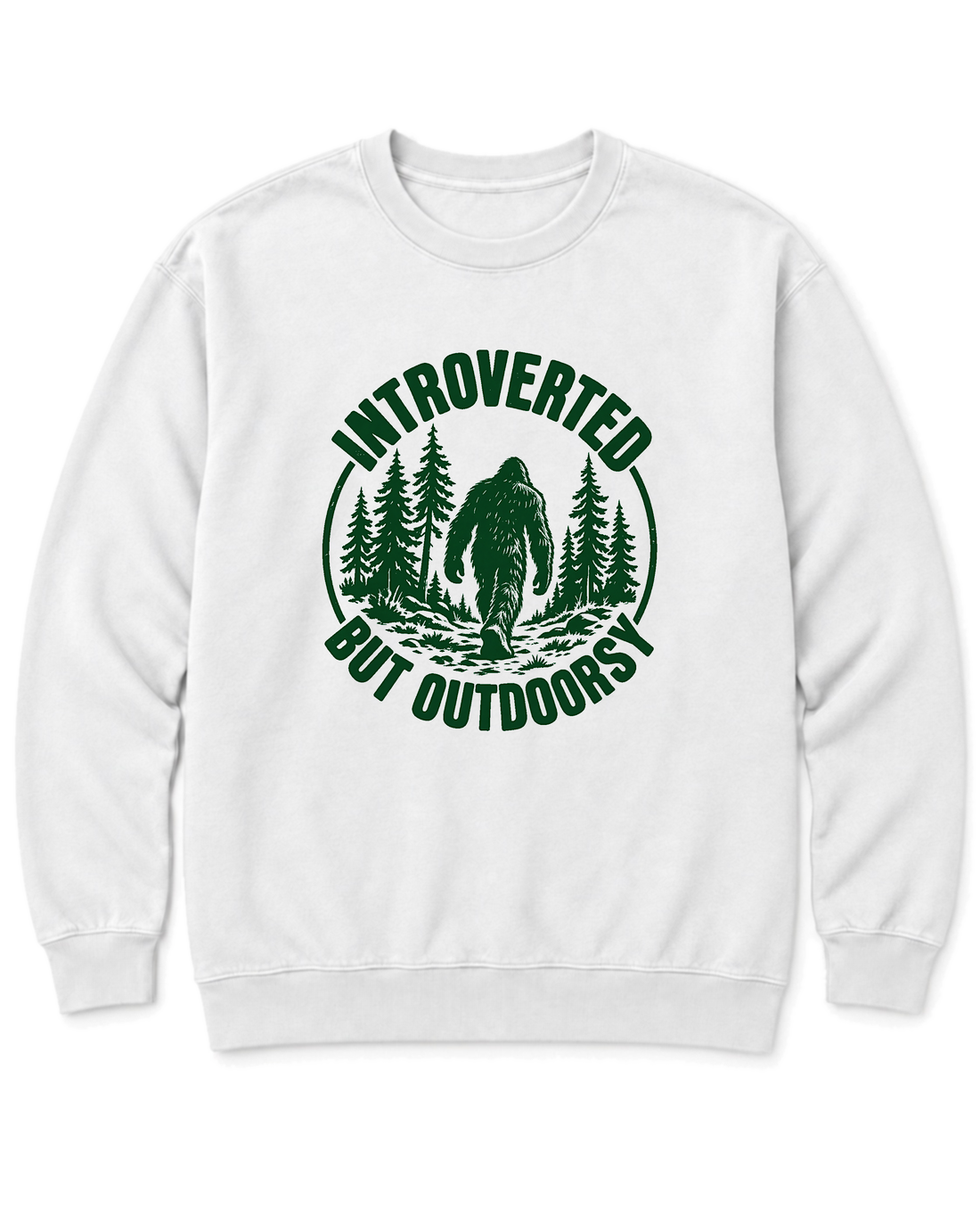 Introverted but Outdoorsy Sweatshirt - White