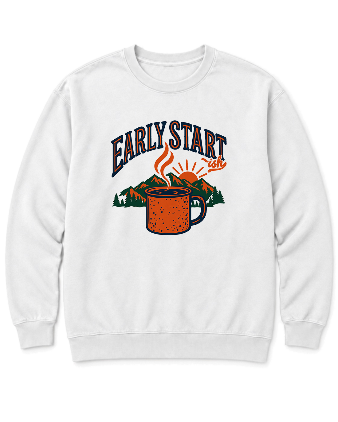 Early Start-ish Sweatshirt - White