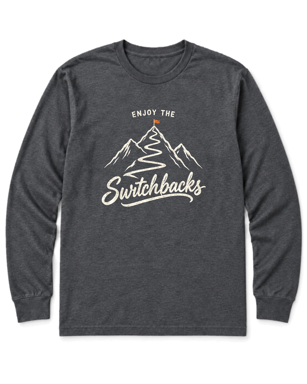 Enjoy the Switchbacks Long Sleeve Shirt - Dark Heather