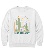 Sand, Sage & Sky Sweatshirt - White
