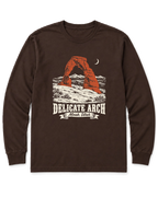 Delicate Arch Long Sleeve Shirt - Dark Chocolate