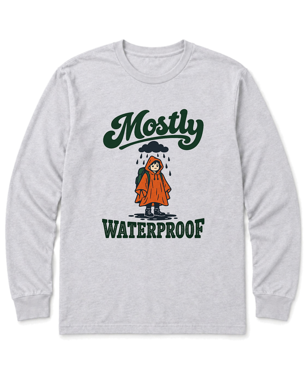 Mostly Waterproof Long Sleeve Shirt - Ash