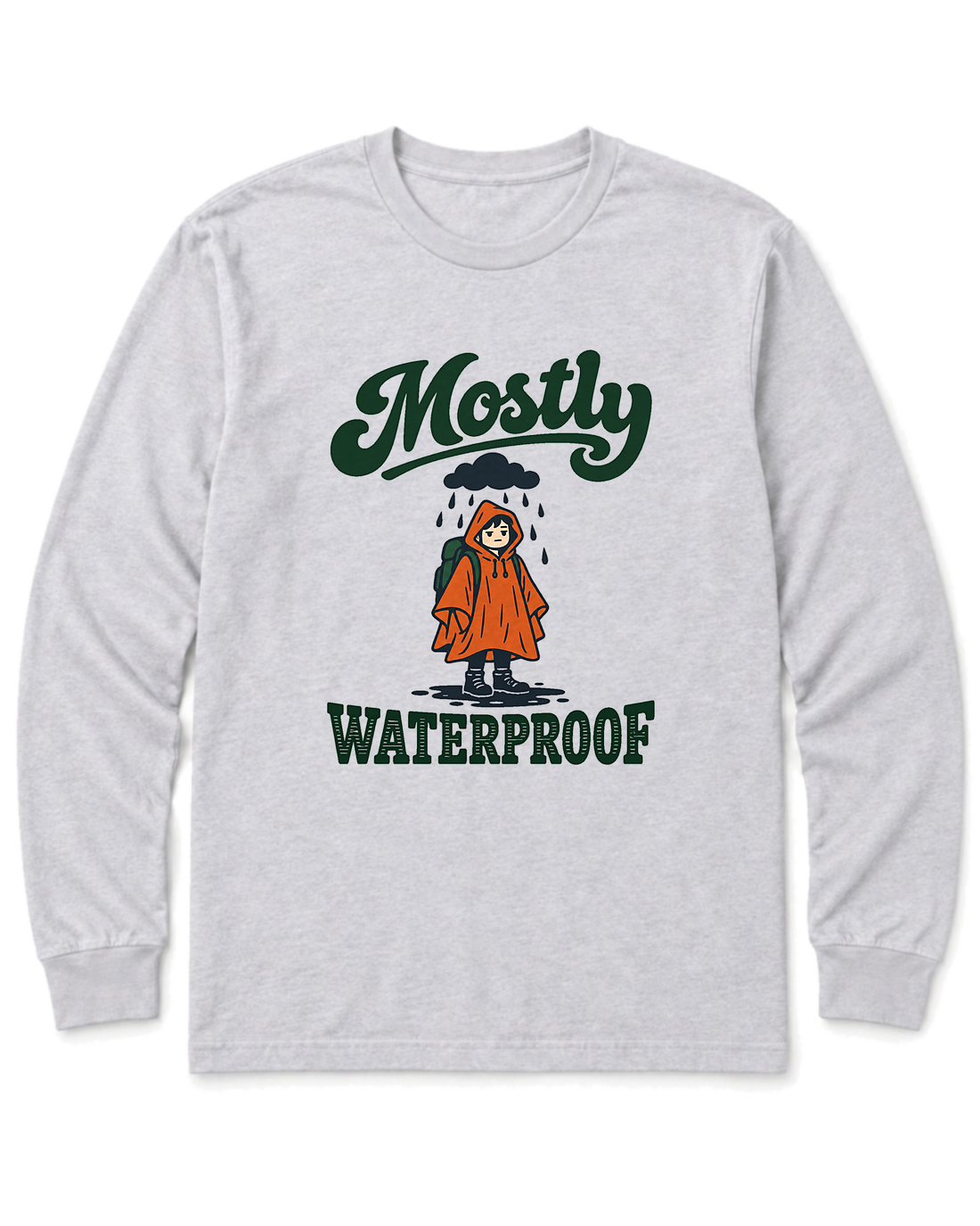 Mostly Waterproof Long Sleeve Shirt - Ash