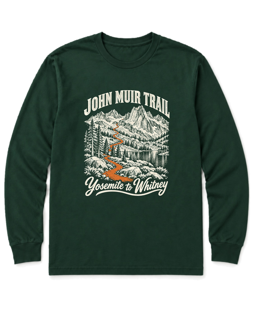 John Muir Trail Long Sleeve Shirt - Forest Green