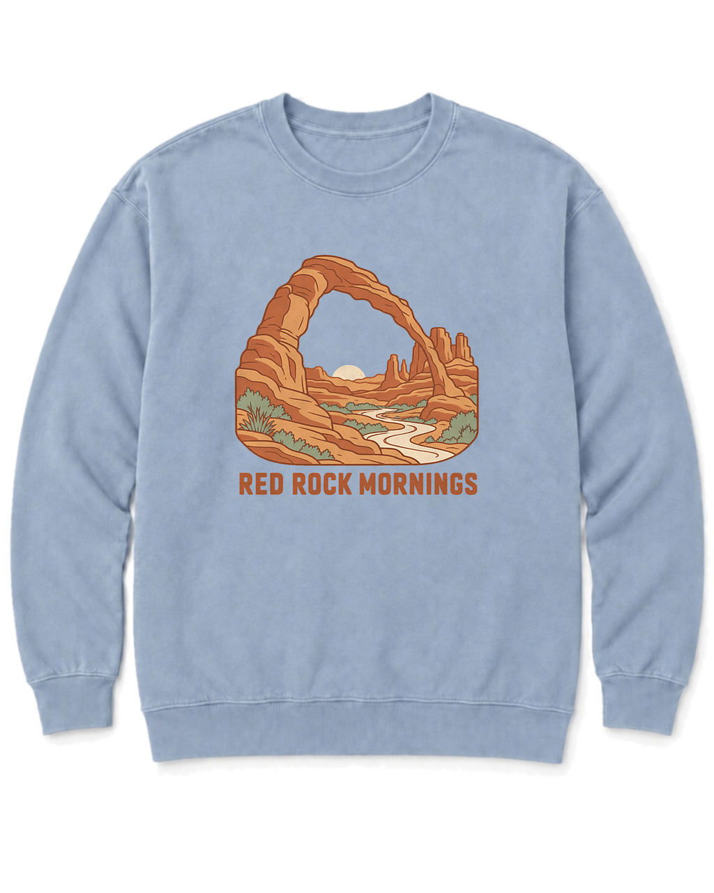 Red Rock Mornings Sweatshirt - Chambray