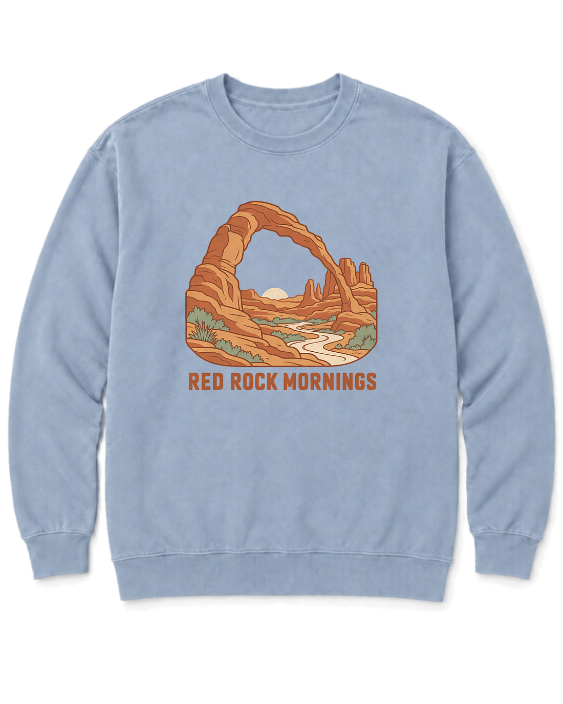 Red Rock Mornings Sweatshirt - Chambray