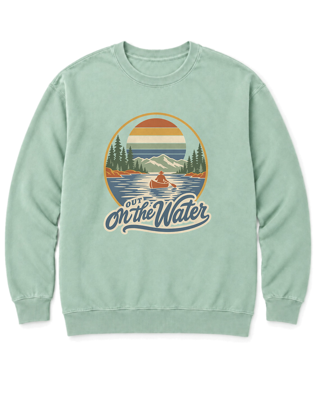 Out on the Water Sweatshirt - Chalky Mint