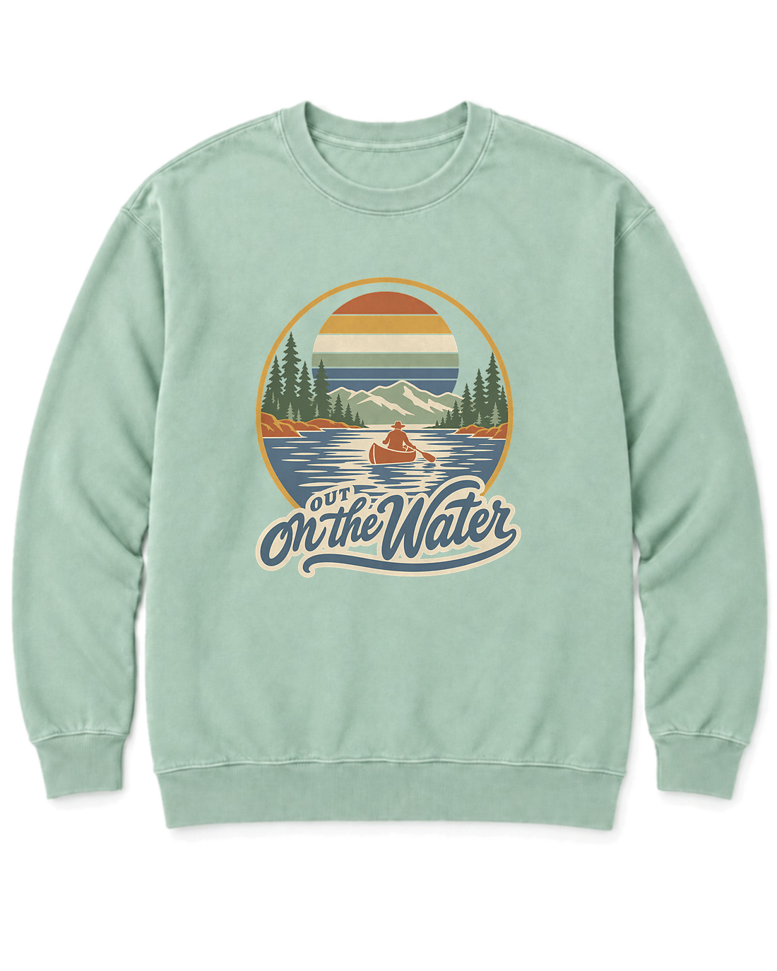 Out on the Water Sweatshirt - Chalky Mint