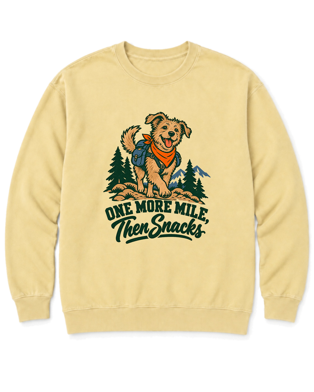 One More Mile, Then Snacks Sweatshirt - Butter