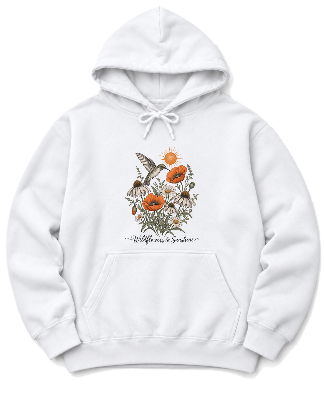 Wildflowers & Sunshine Hoodie - White