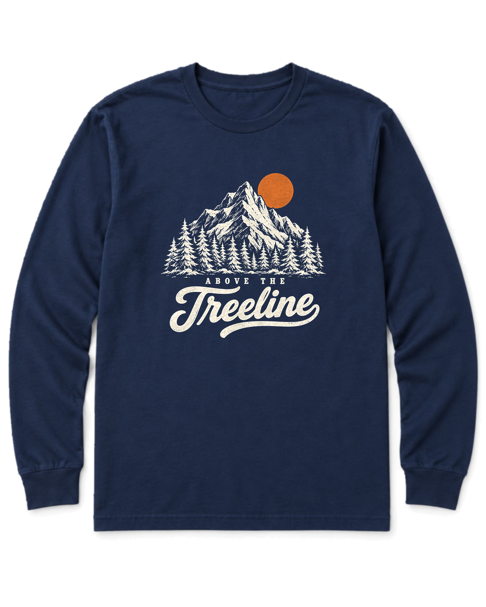 Above the Treeline Long Sleeve Shirt - Navy