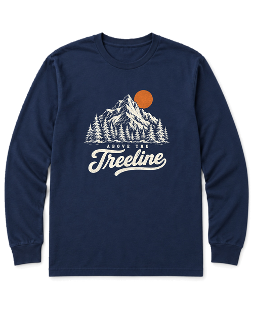 Above the Treeline Long Sleeve Shirt - Navy
