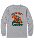 Bears Don't Read Signs Long Sleeve Shirt - Sport Grey