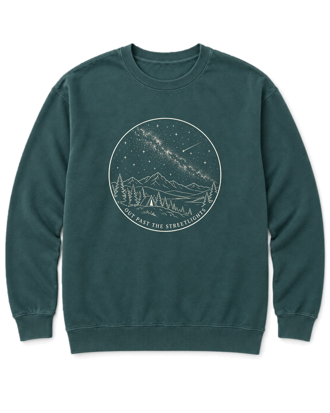 Out Past the Streetlights Sweatshirt - Blue Spruce