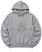 Mostly Here for the View Hoodie - Sport Grey