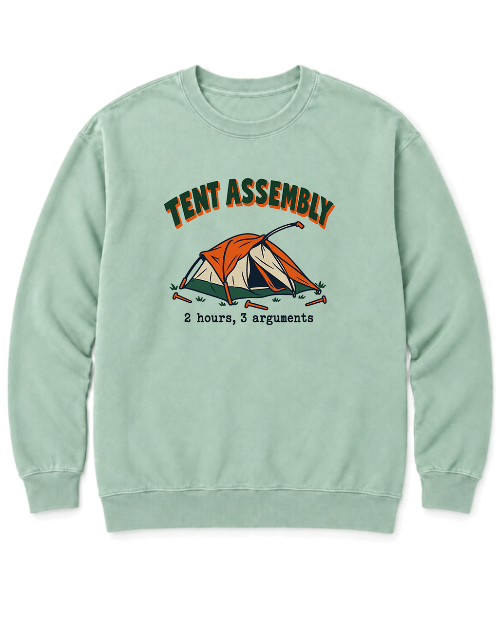 Tent Assembly Sweatshirt - Chalky Mint