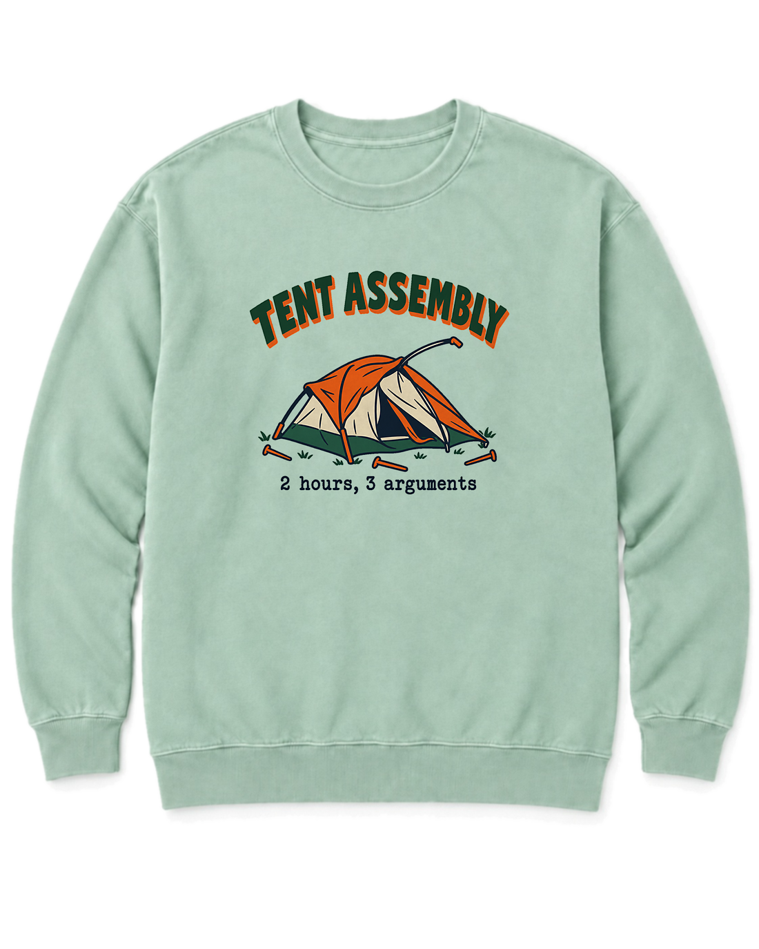 Tent Assembly Sweatshirt - Chalky Mint