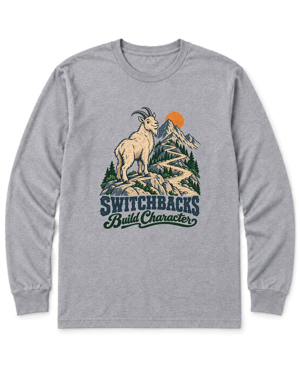 Switchbacks Build Character Long Sleeve Shirt - Sport Grey