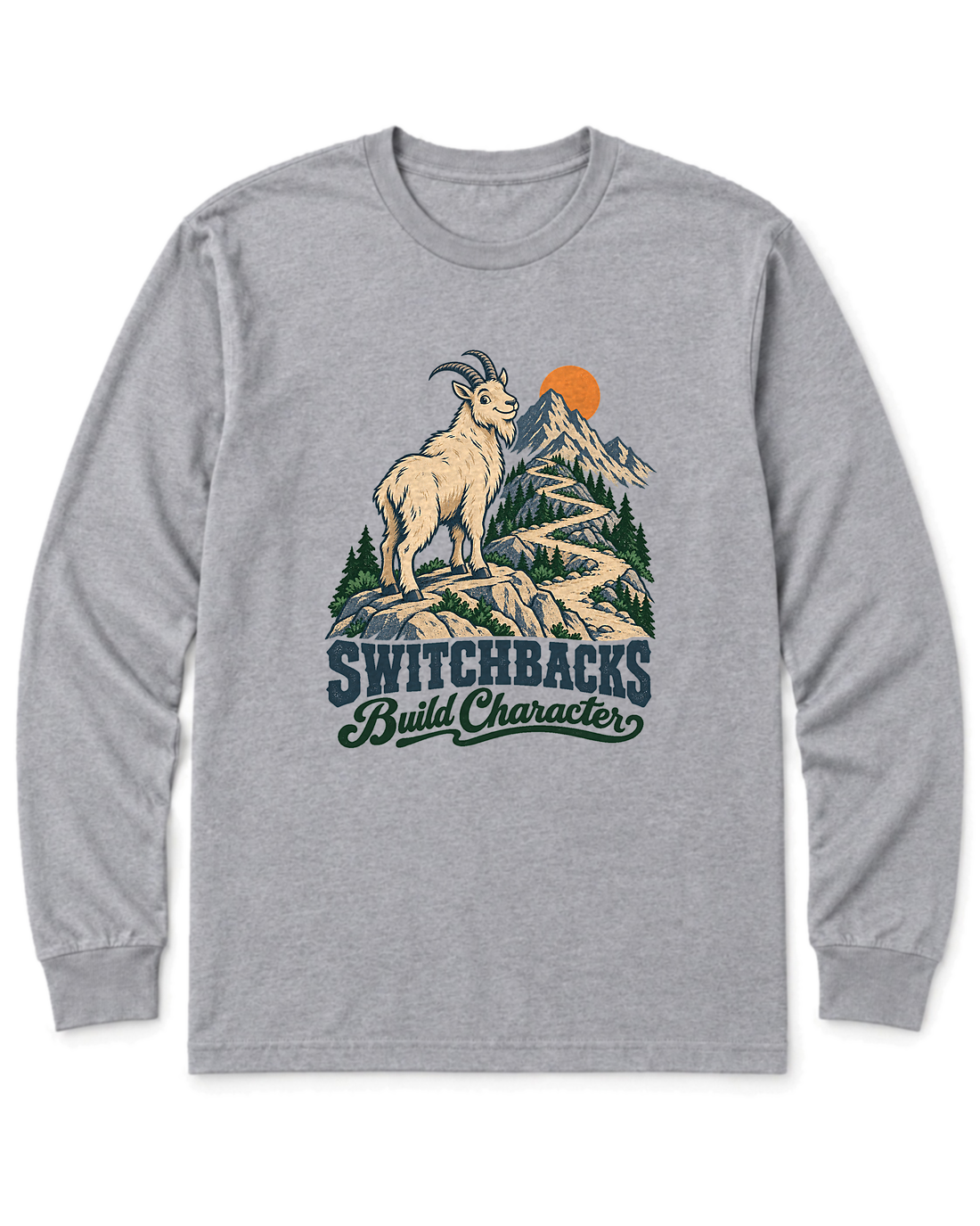 Switchbacks Build Character Long Sleeve Shirt - Sport Grey