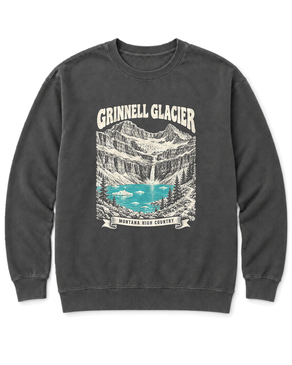 Grinnell Glacier Sweatshirt - Pepper