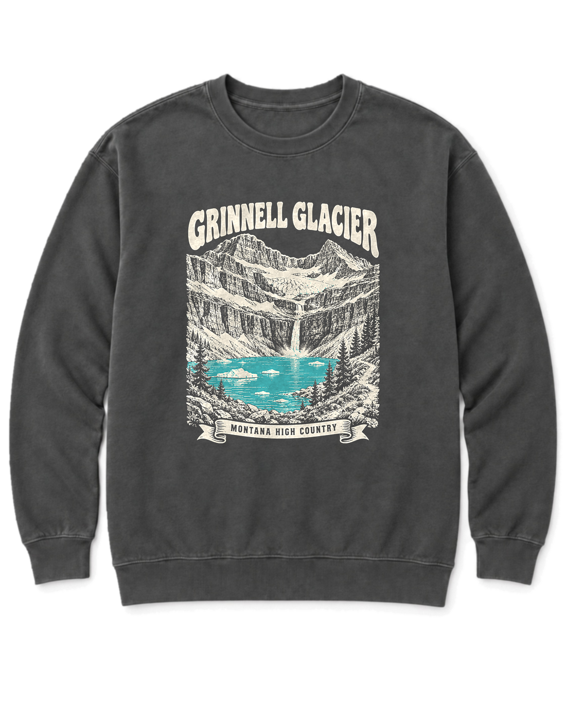 Grinnell Glacier Sweatshirt - Pepper