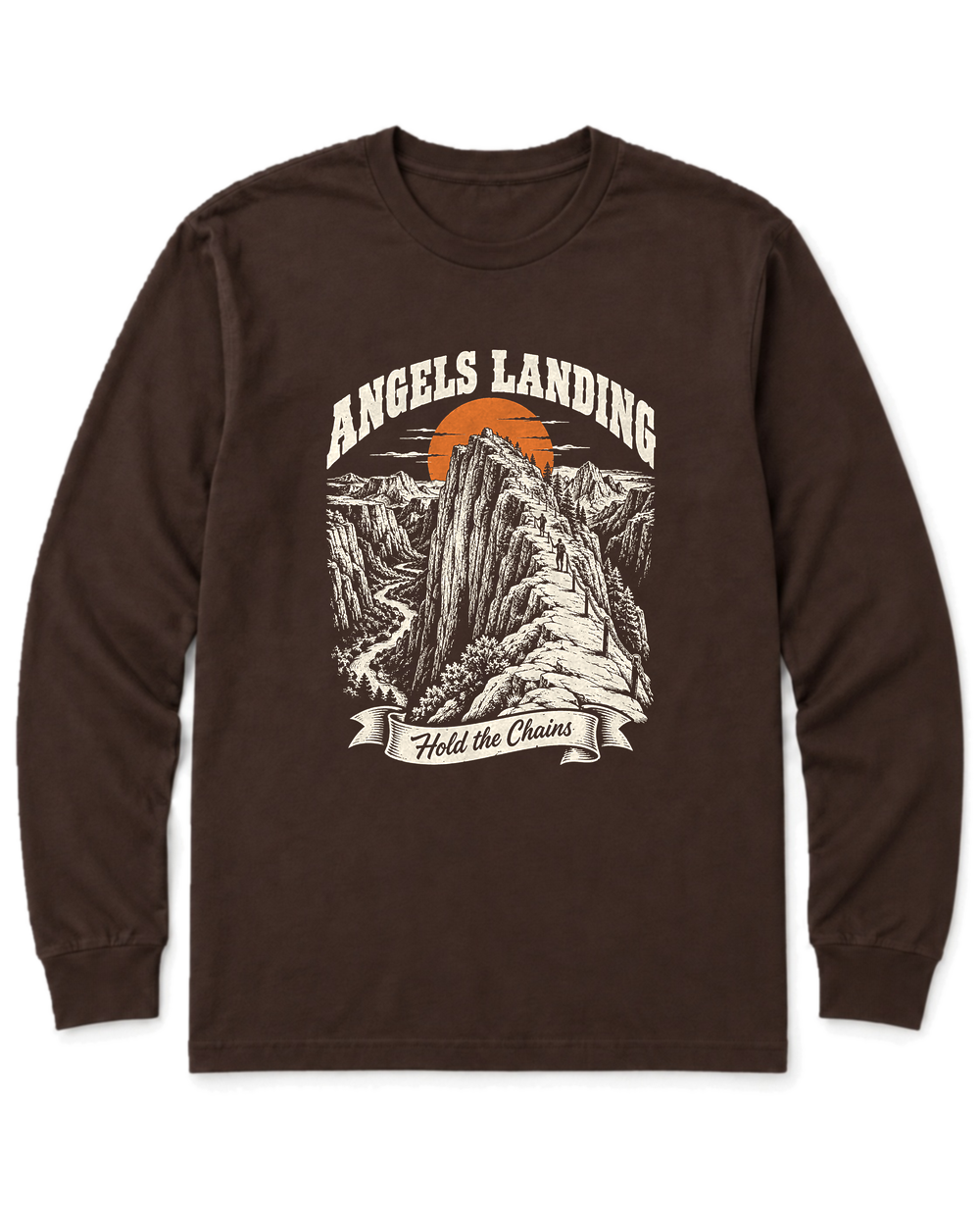Angels Landing Long Sleeve Shirt - Dark Chocolate