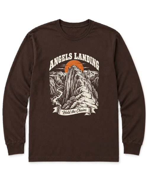 Angels Landing Long Sleeve Shirt - Dark Chocolate