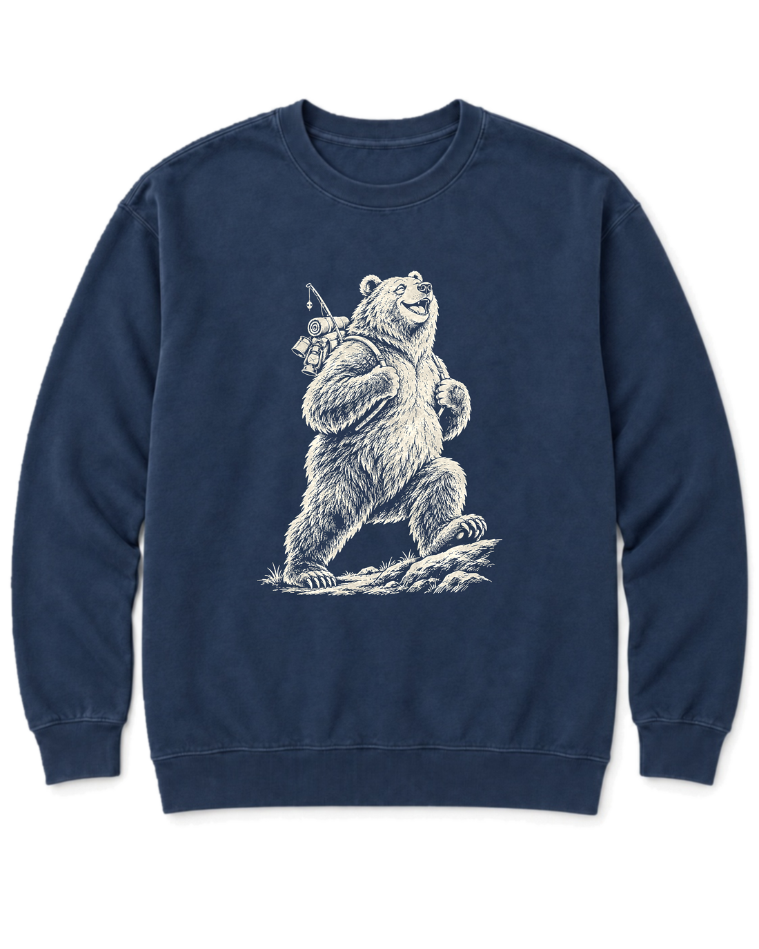Tiny Backpack Grizzly Sweatshirt - True Navy