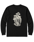 Mama Bear Hike Long Sleeve Shirt - Black