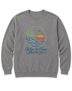 Where the Pines Meet the Sea Sweatshirt - Grey