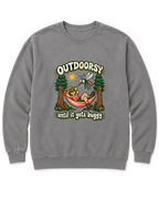 Outdoorsy Until It Gets Buggy Sweatshirt - Grey