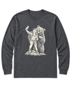 Summit Photobomb Long Sleeve Shirt - Dark Heather