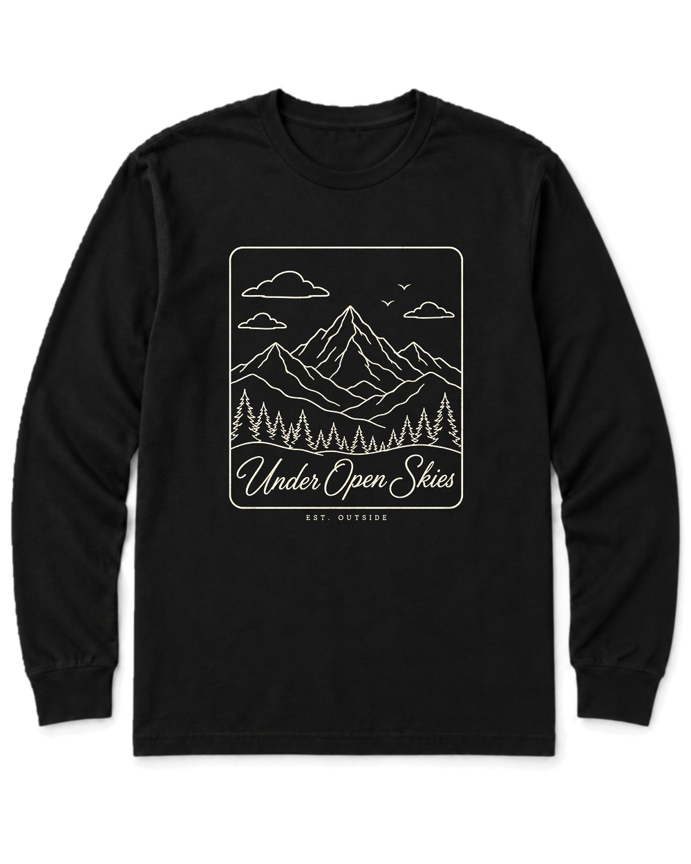 Under Open Skies Long Sleeve Shirt - Black