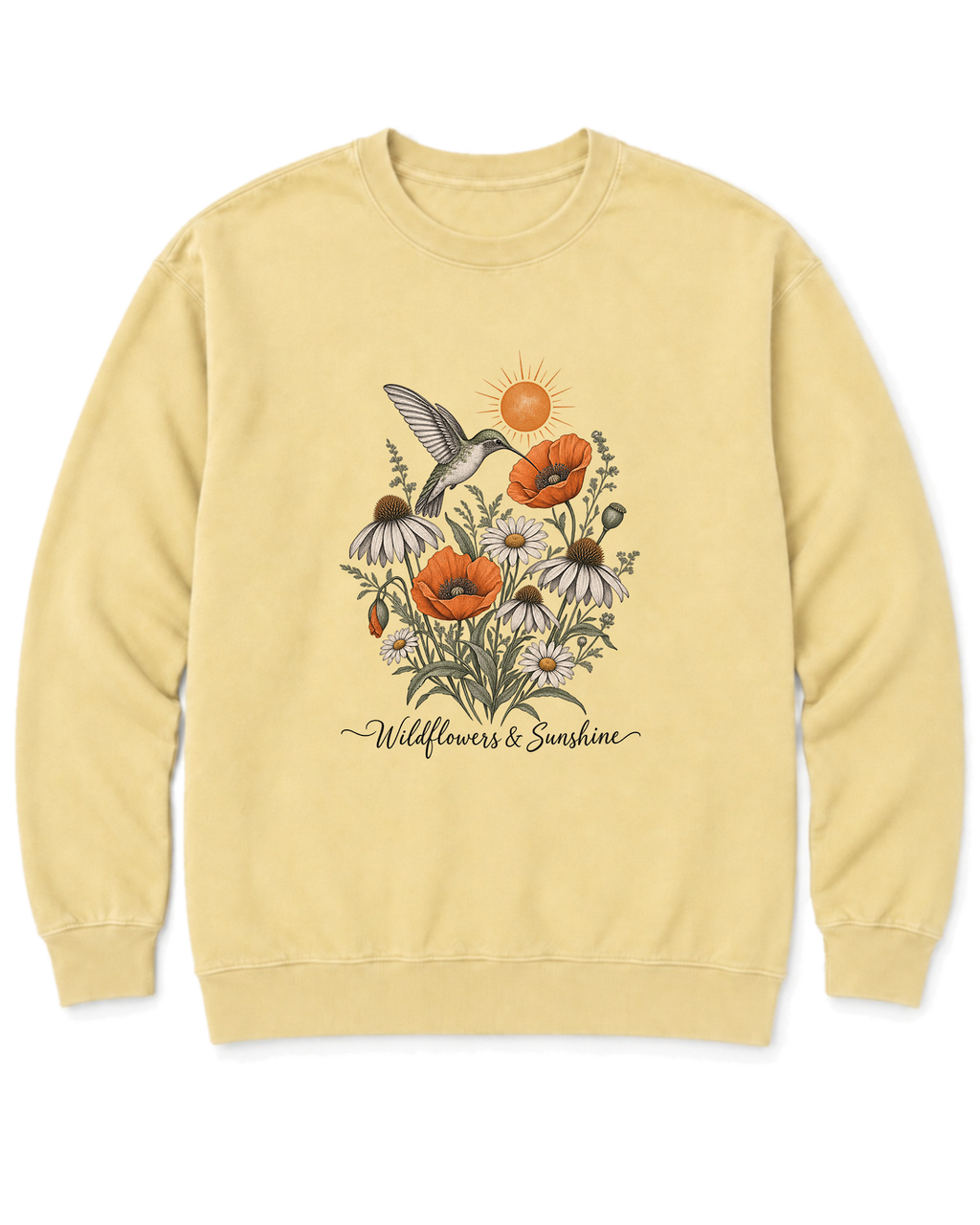 Wildflowers & Sunshine Sweatshirt - Butter