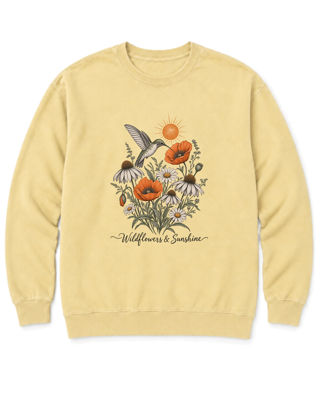 Wildflowers & Sunshine Sweatshirt - Butter
