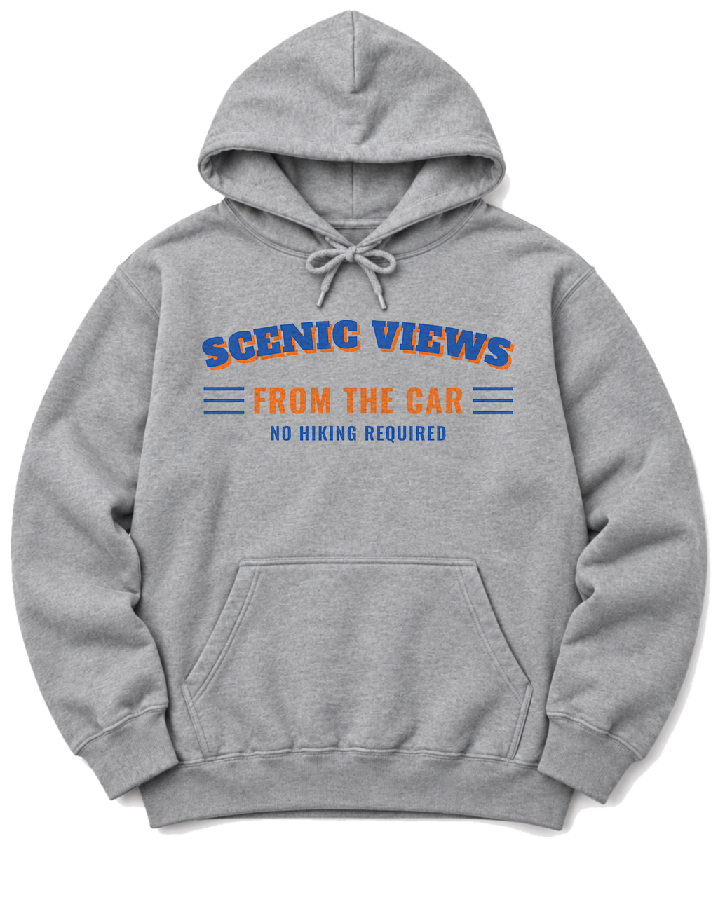 Scenic Views from the Car Hoodie - Sport Grey