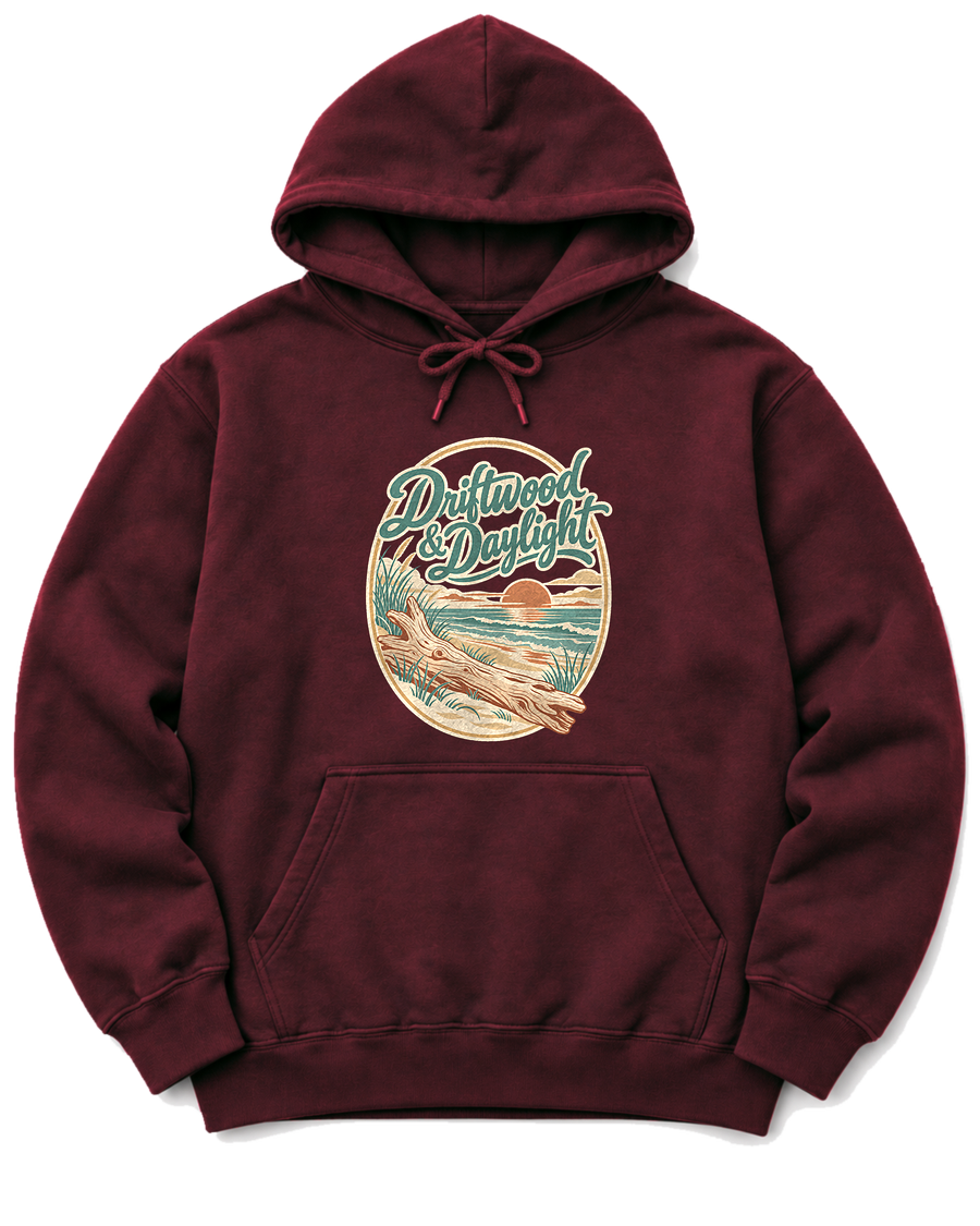 Driftwood & Daylight Hoodie - Maroon