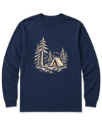 Curious Bear Long Sleeve Shirt - Navy