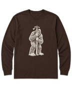Bigfoot Hide and Seek Long Sleeve Shirt - Dark Chocolate
