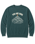 You Are Here Sweatshirt - Blue Spruce