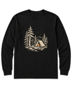 Curious Bear Long Sleeve Shirt - Black