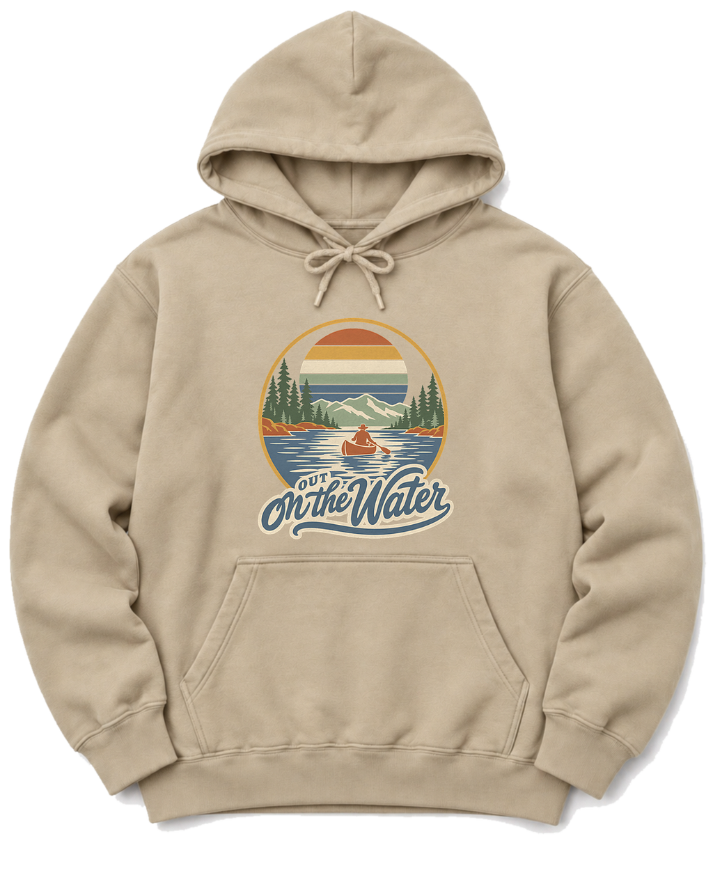 Out on the Water Hoodie - Sand