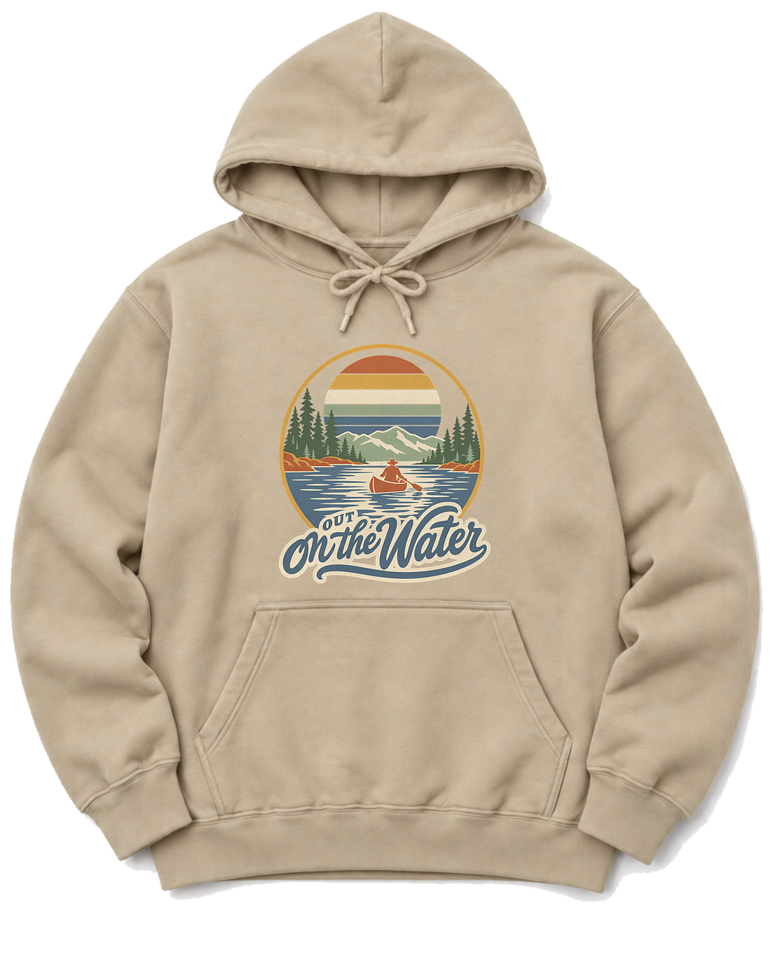 Out on the Water Hoodie - Sand