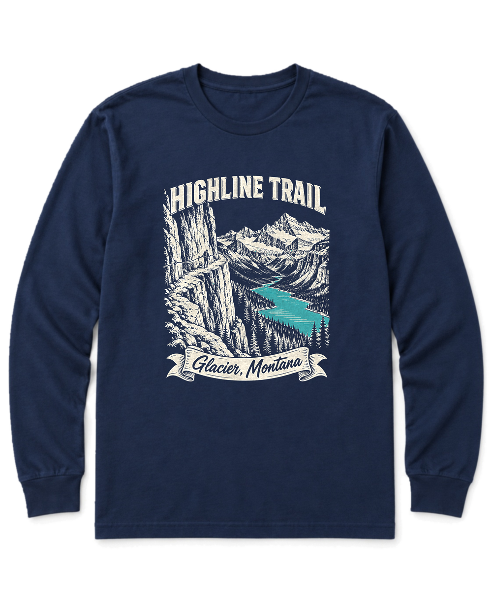 Highline Trail Long Sleeve Shirt - Navy